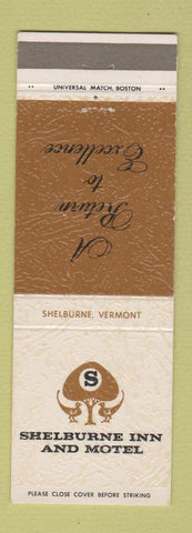 Matchbook Cover - Shelburne Inn and Motel VT