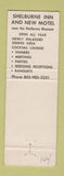 Matchbook Cover - Shelburne Inn and Motel VT