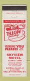 Matchbook Cover - Skyview Motel Valley Station KY