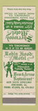 Matchbook Cover - Robin Hood Motel Jonesboro GA