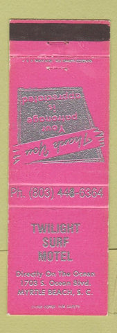 Matchbook Cover - Twilight Surf Motel Myrtle Beach SC WEAR