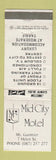 Matchbook Cover - Mid City Motel Mt Gambier Australia WEAR