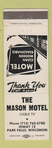 Matchbook Cover - Mason Motel Park Falls WI