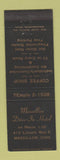 Matchbook Cover - Massillon Drive In Hotel OH