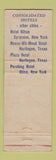 Matchbook Cover - Hotel Hilton Syracuse NY