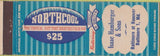 Matchbook Cover - Northcool Bur Mil Baltimore MD men's suits