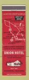Matchbook Cover - Union Hotel Italian Restaurant Occidental CA
