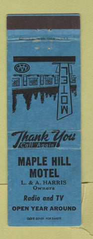 Matchbook Cover - Maple Hill Motel