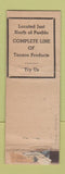 Matchbook Cover - Columbine Inn Pueblo Colorado ADVANCE WEAR