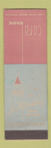 Matchbook Cover - El Mirador Palm Springs CA Coral Room SAMPLE