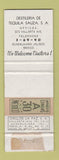Matchbook Cover - Sauza Tequila Guadalajara Mexico WEAR
