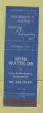Matchbook Cover - Hotel Waterloo ON Circus Room