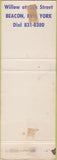 Matchbook Cover - Halvey Funeral Home Beacon NY WEAR