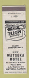 Matchbook Cover - Watseka Motel IL