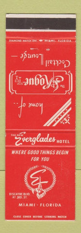 Matchbook Cover - Everglades Hotel Miami FL