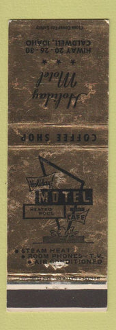 Matchbook Cover - Holiday Motel Caldwell ID WEAR