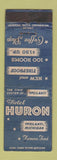 Matchbook Cover - Hotel Huron Ypsilanti MI BLUE WEAR