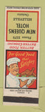 Matchbook Cover - New Queens Hotel Belleville ON