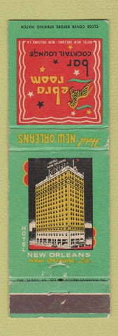 Matchbook Cover - Hotel New Orleans LA Zebra Room