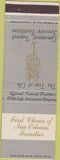 Matchbook Cover - Tharp Funeral Homes New Orleans LA