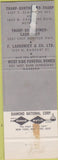 Matchbook Cover - Tharp Funeral Homes New Orleans LA