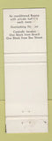 Matchbook Cover - New Olympia Hotel Nassau Bahamas