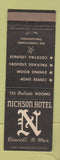 Matchbook Cover - Nickson Hotel Roswell NM