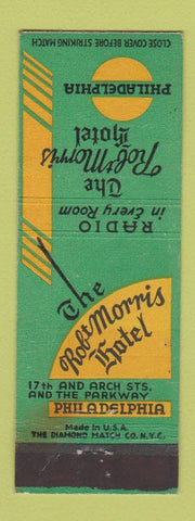 Matchbook Cover - Robt Morris Hotel Phialdelphia PA