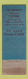 Matchbook Cover - St James Hotel Philadelphia PA WORN
