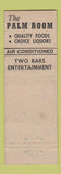 Matchbook Cover - Hotel Plaza Philadelphia PA feature