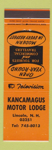 Matchbook Cover - Kancamagus Motor Lodge Lincoln NH