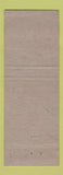 Matchbook Cover - Memorial Hotel Nashville TN