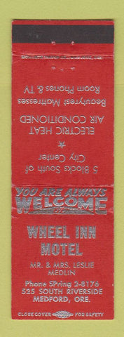 Matchbook Cover - Wheel Inn Motel Medford OR WEAR