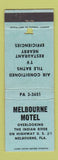 Matchbook Cover - Melbourne Motel FL WORN PAPER LOSS