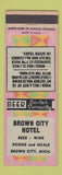 Matchbook Cover - Brown City Hotel Brown City MI