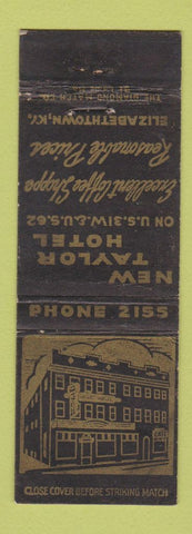 Matchbook Cover - New Taylor Hotel Eliazabethtown KY