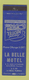 Matchbook Cover - La Belle Motel FL BLUE