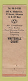 Matchbook Cover - Whitehall Court Eldorado AR WEAR