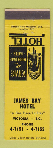 Matchbook Cover - James Bay Hotel Victoria BC