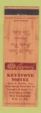 Matchbook Cover - Keystone Motel New Cumberland PA