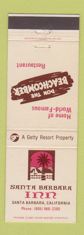 Matchbook Cover - Santa Barbara Inn CA