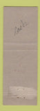 Matchbook Cover - Seymour Hotel Kindersley SK