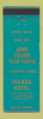 Matchbook Cover - Idanha Hotel Boise ID