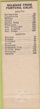 Matchbook Cover - 6 Rivers Motel Fortuna CA