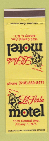 Matchbook Cover - La Siesta Motel Albany NY