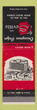 Matchbook Cover - Hotel Seville Miami Beach FL