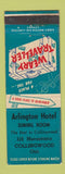 Matchbook Cover - Arlington Hotel Collingwood ON