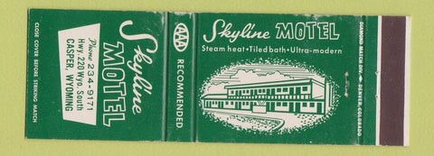 Matchbook Cover - Skyline Motel Casper WY