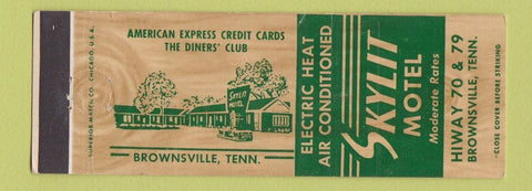 Matchbook Cover - Skylit Motel Brownsville TX