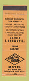Matchbook Cover - El Rey Sands Motel Tillamook OR